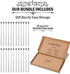 Premium Stainless Steel Cocktail Picks - 24 Pack / 4 Inch - Cocktail Skewers for Drinks...