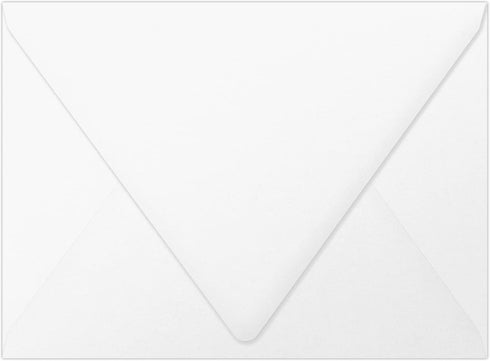 LUXPaper A6 Contour Flap Invitation Envelopes | 4 3/4" x 6 1/2" | Bright White | 70lb. Text | 50 Qty...