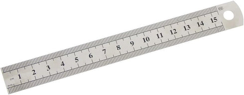 Silver Double-Sided Scale, Stainless Steel Straight Ruler Measuring Tool School Office Drafting Supplies Drafting Tools and Drafting Kits...