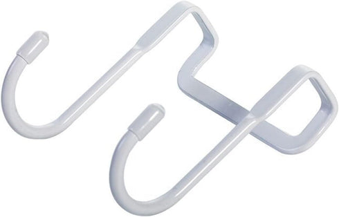 1Pc White Multiple Use Narrow Door Hook Over Cabinet Drawer Double Hooks for Kitchen, Bathroom, Closet, Drawer Tools and Home Improvement...