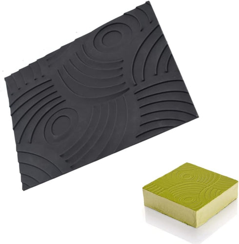Annual Ring Pattern Silicone Baking Mats Cake Decorating Tools Veins Mat Fondant Moulds Mousse Cake Molds Dessert Bakeware...