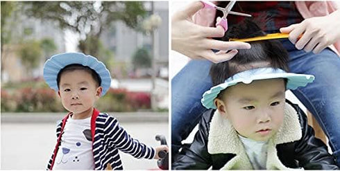 Shower Cap Bathing Cap | with Earshield Soft Adjustable Visor Hat Safe Shampoo Shower Bathing Protection Bath Cap for Elderly, Pregnant and the Di...