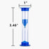 Sand Timer, KISEER 18 Pcs Colorful Hourglass Sandglass Sand Clock Timers Set 30sec / 1min / 2mins / 3mins / 5mins / 10mins for Brushing Children's...