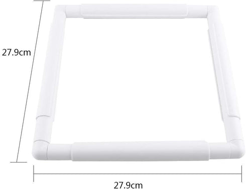 Quilting Frame, Rectangle Plastic Clip Frame for Embroidery Cross Stitch Quilting Needlepoint Tool(27.9 x 27.9cm)...