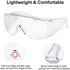 1Pc Clear Safety Glasses Anti-Fog Protective Polycarbonate Eyewear with Impact Resistant Lens Safety Goggles and Eye Protection Goggles for Constr...
