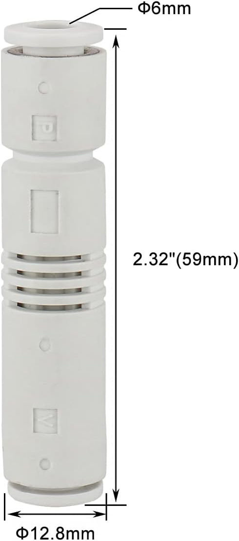 Baomain ZU05S 6mm Vacuum Ejector Push in One Touch Tube Type Pneumatic Fitting...