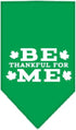 Mirage Pet Products Be Thankful for Me Screen Print Bandana, Large, Bright Pink...