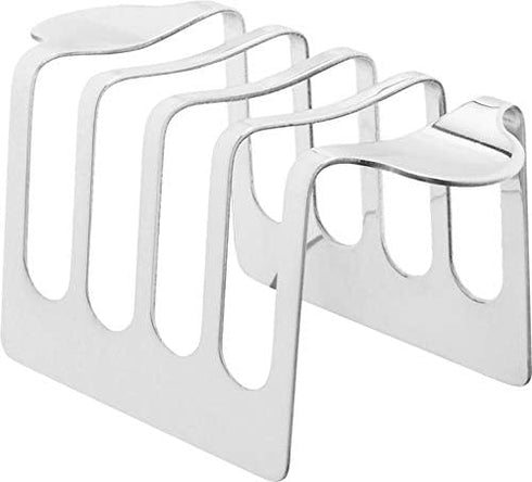 Toast Holder Bread Rack 4 Slice Holes Stainless Steel...