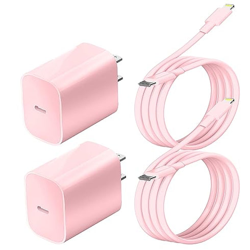 for i Phone Fast Charger, 2Pack for i Phone 14 USB C Power Wall Charger with 6FT Cable, for Liightning Cable Compatible with Phone 13/13 Pro Max/1...