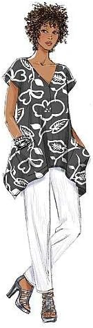 BUTTERICK PATTERNS B5652 Misses' Top, Dress, Caftan, Jumpsuit and Pants, Size ZZ (LRG-XLG-XXL)...