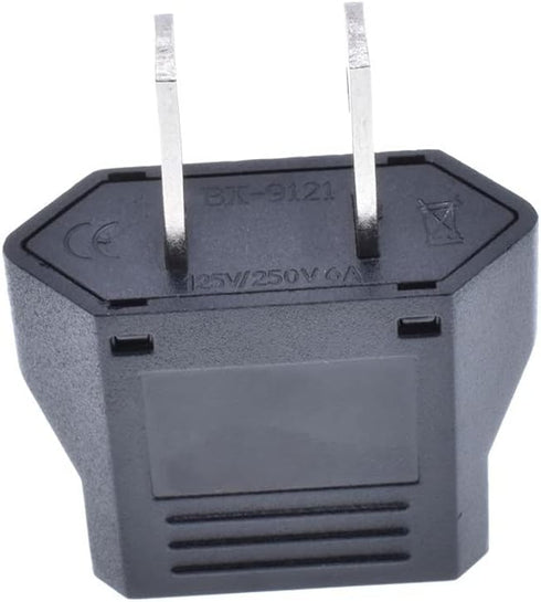 US Plug Adapter, EU AU CN to US America Travel Plug Adapter AC Outlet Power Converter(2 Pack)...
