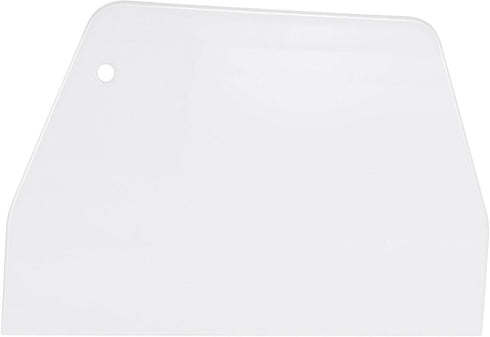 YARNOW Bench Scraper 2 PCS Plastic Dough Scrapers, Multipurpose Food Scrappers, Food- Grade Bench Scrapers for Dough Cake Bread Fondant Icing (Whi...