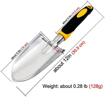 Hand Shovel for Gardening, Hand Trowel Potting Trowel Garden Tool, Cast Aluminum Heavy Duty Garden Hand Shovel Gardening Tool for Digging Planting...