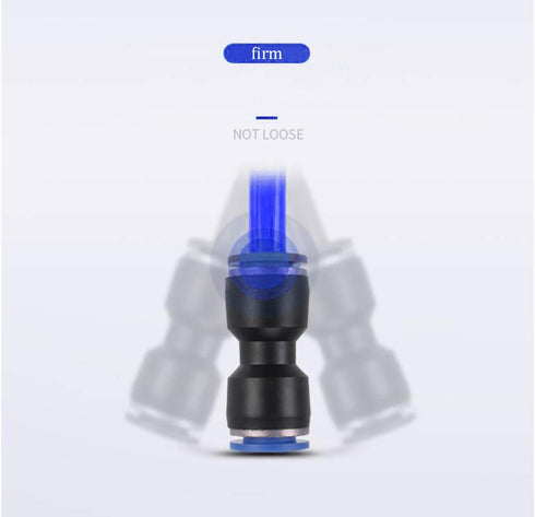 14mm Quick Fitting, 35/64” OD Push to Connect Pipe Tube Straight Fittings, Pneumatic Air Line Connector 10Pcs...