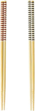 Asahi Koyo 2 Pairs Set Cooking Serving Long Chopsticks Dishwasher Safe 10.6 Inches Red and Black Made in Japan...