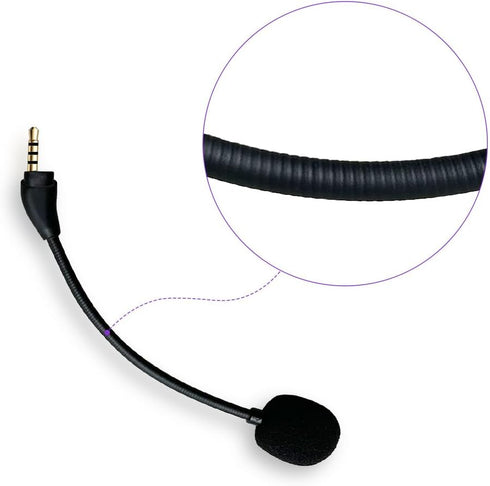 Replacement Mic Compatible with HyperX Cloud 3 Headsets, Microphone Replacement Compatible with Hyper x Cloud III Headphones...