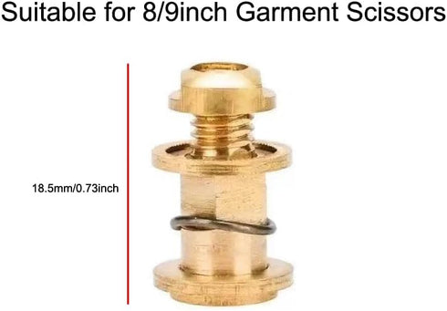 3 Pack Sewing Scissors Screw Replacement Ajustment Clip Copper Center Axis Tension Screws Suitable for 8/9 inch Garment Costume Tailor Scissor She...