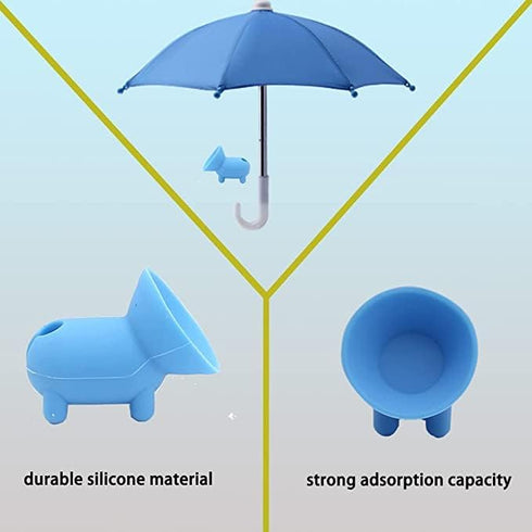 Phone Umbrella Suction Cup Stand,Phone Umbrella for Sun Shad,Outdoor Anti-Glare Cell Phone Cute Sunshade Holder?Car Navigation Sun Shade Visor,Sun...