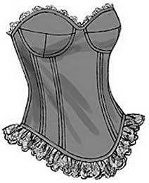 Butterick Patterns B6338 Curved-Hem Corsets & Skirts, A5 (6-8-10-12-14)...