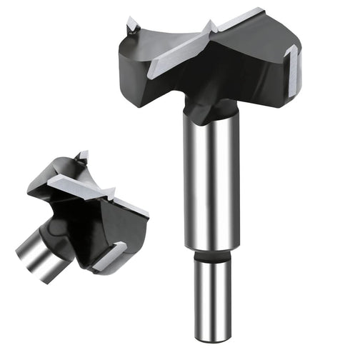 2 Inch Carbide Forstner Drill Bit, Carbide Tipped Forstner Bit for Hard Wood, Wood Drilling Bit Woodworking Hinge Cutter Tool Kits for Wood Plywoo...