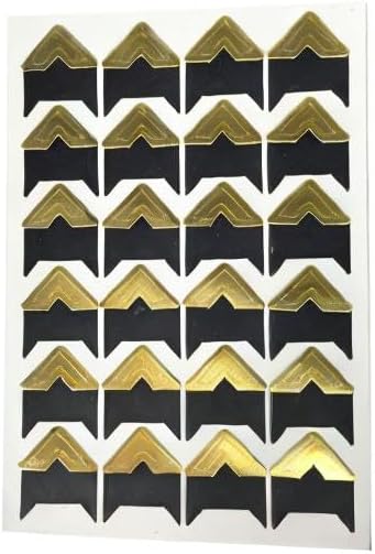 360 Count Self-Adhesive Acid Free Photo Corners for Scrapbooks Memory Books (Gold-Black-Kraft)...