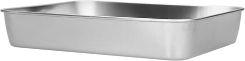 AUNMAS Rectangular Baking Pan and Rack, Easy Roasting Pan for Cooking Baking(23.5 * 17.5 * 5CM)...