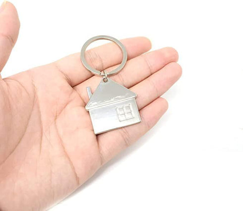 iMagitek 20 Pcs House Shaped Pendant Keychains Keyings Home Keychain Gifts House with Window Mental Keyring for Men and Women Gift...