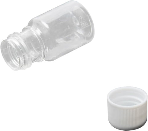 Othmro 100Pcs 5ml Plastic Bottles Lab Cylindrical Chemical Reagent Bottle Wide Mouth Laboratory Reagent Polyethylene Bottle Sample Sealing Liquid ...