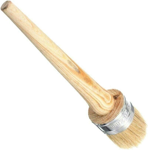 Professional Chalk and Wax Paint Brush, Round Paint Brush/DIY Painting and Waxing Tool for Folk Art, Home Décor, Wood Projects, Furniture, Stencil...
