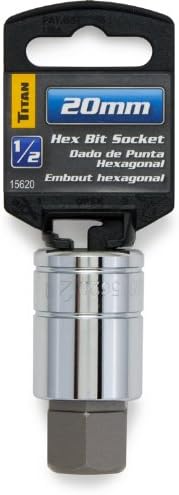 Titan Tools - 3/8 Dr 20Mm Hex Bit Socket (15620)...