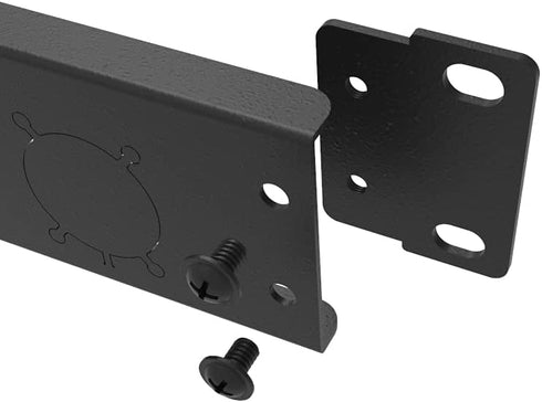 Jingchengmei 12 Port/Way/Hole Hinged Patch Panel - 1U 19" Rack Mount D-Type Connectors - Audio with Hinged Side (H1U12D, Black)...