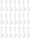 500Pcs Clear Plastic Disposable Spoon Ice Cream Mini Tasters Cutlery Plastic Utensil for Tasting Dessert Events Wedding Party Celebration...