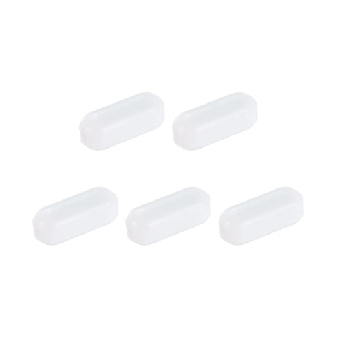 MECCANIXITY Magnetic Stirrer Mixer Stir Bar Rod 20mm(0.79") x8mm Cylinder Shape PTFE Coating Magnet White for Laboratory 5Pcs...