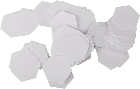 100 Pieces White Hexagon Piecing Paper - Sewing Easy Mini Hexagon Quilting/Patchwork Template for Use in Quilting, Sewing, Craft Projects, and DIY...