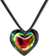 Big Heart Shape Pendant Necklace for Women Chunky Puffy Heart Choker Necklace red heart Necklace with Adjustable Chain Trendy Jewelry...