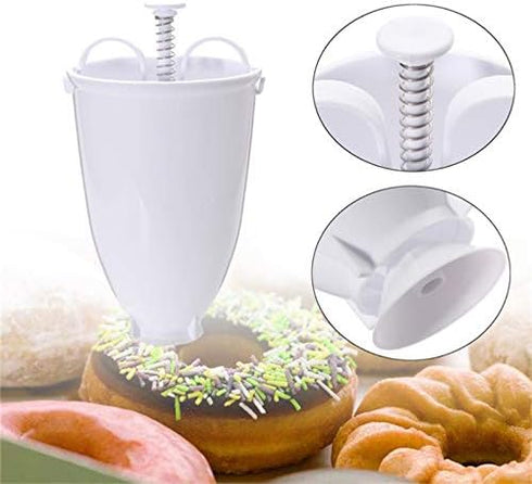 wjq&linyuzi Plastic Donut Maker Waffle Molds Kitchen Accessory Bakeware Doughnut Maker Cake Mold Biscuit Cookies Diy Baking Tool...
