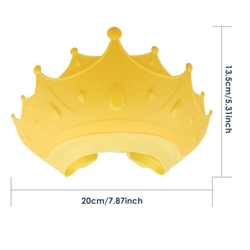 2 Pieces Soft Baby Shower Cap Soft Adjustable for Washing Hair Shield Safe Visor Cap Bathing Shampoo Shower Protection Bath Hat for Toddler Kids C...