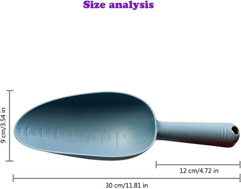 Plastic Garden Shovel Hand Trowel Tool Non-Slip Potting Soil Scoop Flowerpot Transplanting Digging Weeding Planting Cultivation Sturdy Kids Beach ...