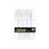Infinity Flatware Disposable White Teaspoons - 32 Count | Posh Premium Plastic Cutlery for Special Occasions...