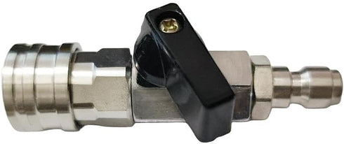 High Pressure Washer Ball Valve, Stainless Steel Quick Connect Ball Valve for Power Washer Hose, 1/4 NPT...