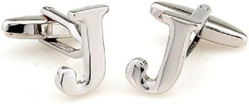 Letter A-Z Monogram Initial Cufflinks with a Presentation Gift Box & Polishing Cloth...