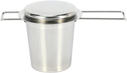 Foldable Tea Strainer - Stainless Steal, Foldable & Adjustable Handle, Cover, Tea Strainer, Tea Infuser, Tea Filter, Loose Leaf Tea...