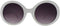 Pop Fashionwear® Womens Fashion Circle Round Jackie O Bold Chic Sunglasses P547 (White GradientSmoke...