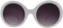 Pop Fashionwear® Womens Fashion Circle Round Jackie O Bold Chic Sunglasses P547 (White GradientSmoke...
