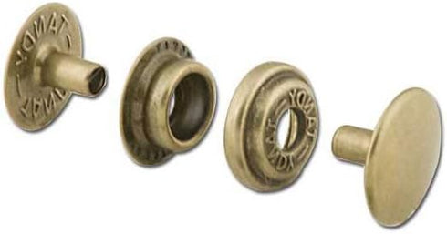 Tandy Leather Line 24 Snaps Antique Brass Plate 10/pk 1263-04...