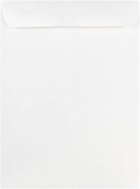 JAM PAPER 9 x 12 Open End Catalog Commercial Envelopes - White - 50/Pack...