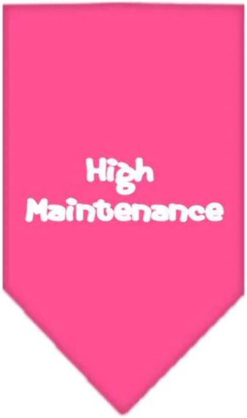 Mirage Pet Products High Maintenance Screen Print Bandana for Pets, Small, Lime Green...