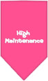 Mirage Pet Products High Maintenance Screen Print Bandana for Pets, Small, Lime Green...
