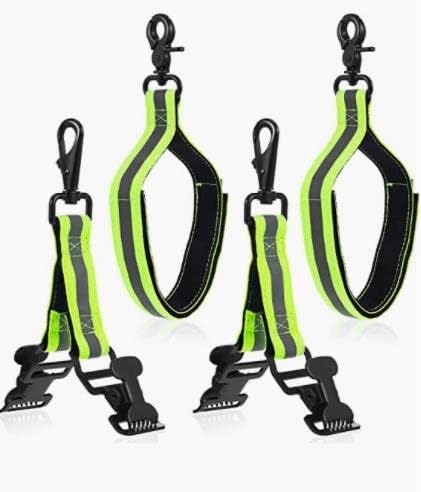 Heavy Duty Firefighter Glove Strap with Green Reflective Trim Fire Gear Bags Ultimate Turnout Gear Bags Firefighting Glove Safety Strap Firefighte...