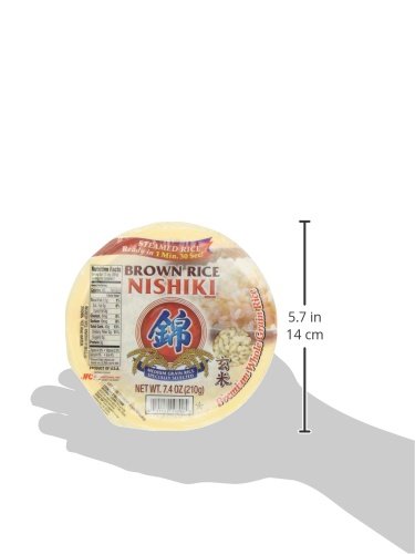 Nishiki Cooked Brown Rice, 7.4-Ounces (Pack of 6)...